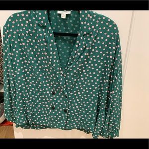 Top shop polka dot top